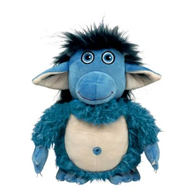 Abbildung von COPPENRATH DIE SPIEGELBURG Plüschfigur der Grolltroll (ca. 31. cm) by aprilkind blau (Set, 1 St., 1), Mund kann heruntergeklappt werden und Troll lächelt