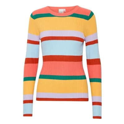 Abbildung von ICHI Ihmafa LS12 Strickpullover, Damen, Größe: Large, Multi color