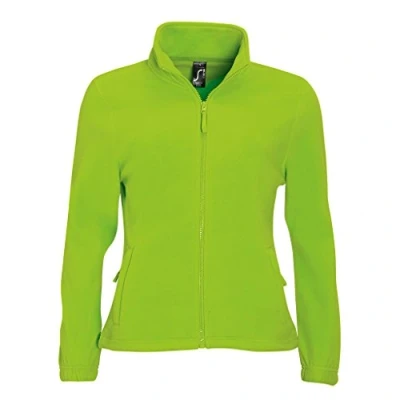 Abbildung von SOLS Damen North Fleece Jacke mit durchgehendem Reißverschluss (XL) (Limette)