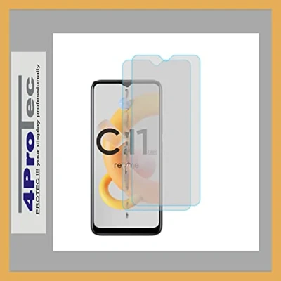 Abbildung von 4ProTec 2X Display Schutz Folie KLAR für Realme C11 2021