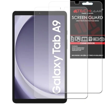 Abbildung von TECHGEAR Displayschutzfolie für Galaxy Tab A9 8,7 Zoll (22,1 cm) (SM X110 / SM X115), ultraklar, Samsung 2023, 2 Stück
