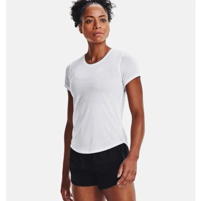Abbildung von Under Armour Damen Streaker Short Sleeves, White Silver, XS EU