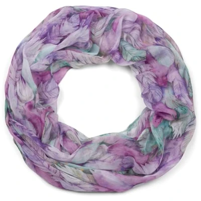 Abbildung von styleBREAKER Loop, (1 St), Loop mit bunten Federn