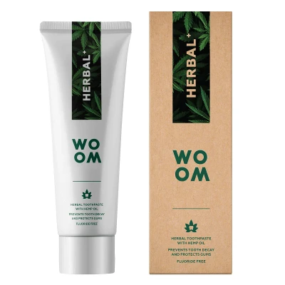 Abbildung von WOOM_Herbal+ pflanzliche Zahnpasta 75ml
