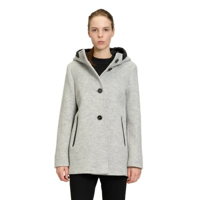 Abbildung von Gil Bret MIT Kapuze Kurzmantel, Damen, Größe: 36, Light grey melange