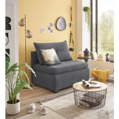 Abbildung von ED EXCITING DESIGN Schlafsofa &quot;Charlie&quot;, frei im Raum stellbar, mit Bettkasten, Schlaffunktion &amp; 1 Rückenkissen