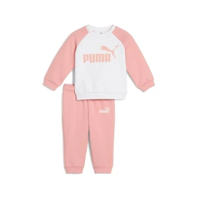Abbildung von Puma Minicats Essentials Raglan Crew Set Baby Mit Plain Pink Fruit Größe: 2 4M
