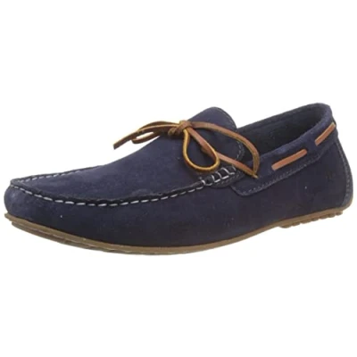 Abbildung von Hush Puppies Herren Reuben Bootsschuh, Navy, 43 EU
