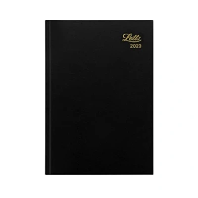 Abbildung von Letts of London Standard A5 Wochenansicht 2023 Schwarz (23 T31XBK)