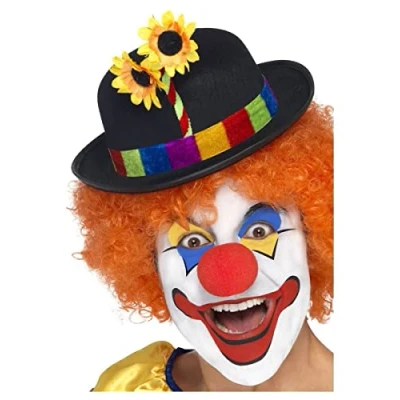 Abbildung von Smiffys Kostüm Clown Melone, Lustiges Clowns Accessoire für närrische Auftritte