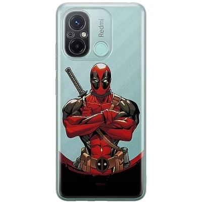 Abbildung von ERT GROUP Handyhülle für Xiaomi REDMI 12C/ 11A Original und offiziell Lizenziertes Marvel Muster Deadpool 006 optimal an die Form des Handy angepasst, teilweise transparent