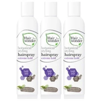 Abbildung von (3er BUNDLE) Hennaplus Hairwonder Botanical Styling Hairspray Extreme hold, 1er Pack (1 x 300 ml) 300ml Hair Wonder