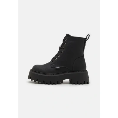 Abbildung von Buffalo BFL/Aspen LACE UP WARM Damenschuhe Schnürstiefel Schwarz Freizeit, Schuhgröße:40 EU