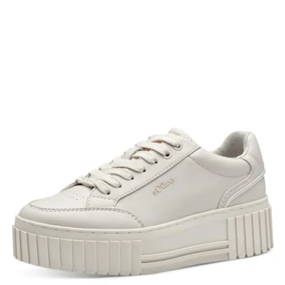 Abbildung von s.Oliver Damen Plateau Sneaker Platform Vegan, Beige (Nude), 41 EU