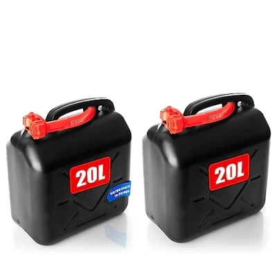 Abbildung von BigDean Benzinkanister 2x Kraftstoffkanister 20L Benzin &amp; Diesel UN Zulassung