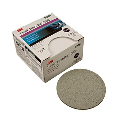 Abbildung von Hookit 3M Trizact Schaumstoffscheibe, 02087, 7,6 cm, P3000, 15 Scheiben pro Karton
