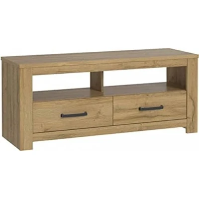 Abbildung von FORTE Havanna TV Unterschrank mit 2 Schubladen, Holzwerkstoff, Alteiche, B x H T: 126,7 54,1 42,2 cm