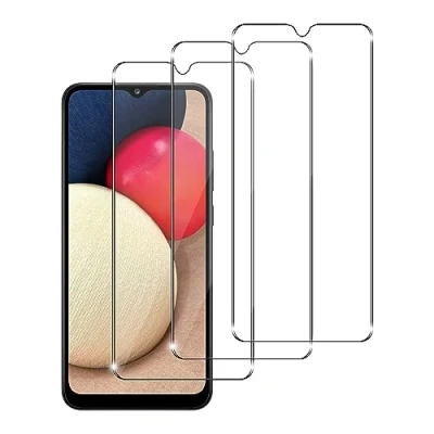 Abbildung von [3 Stück Schutzfolie Kompatibel mit Samsung Galaxy a02s Panzerglasfolie, Anti Kratz, 9H Härte, Ultra Klar Schutzglas, Blasenfrei Folie, Fall Transparent Panzerglasfolie