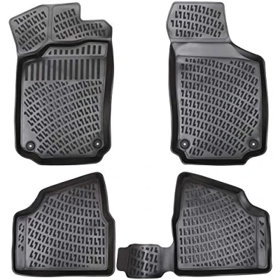 Abbildung von Elmasline Design 3D Gummimatten Set für OPEL Corsa C Baujahr 2000 2006 Extra hoher 5cm Rand