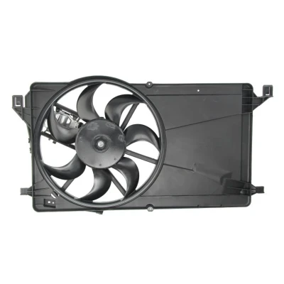 Abbildung von THERMOTEC D8G004TT Lüfter 12 520 mit Kühlerlüfterrahmen (Zarge) FORD: Focus 2 Schrägheck, Kombi, C Max, VOLVO: V50, S40 II