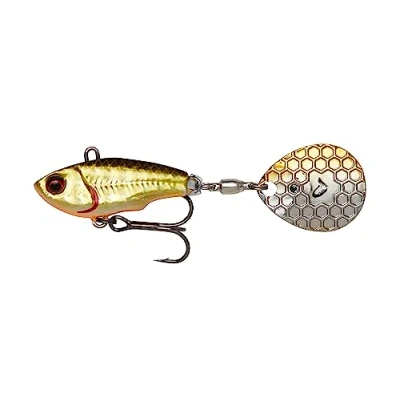 Abbildung von Savage Gear Fat Tail Spin sinkend Jig Spinner, Größe/Gewicht/Farbe:6.5cm / 12.5g Dirty Roach