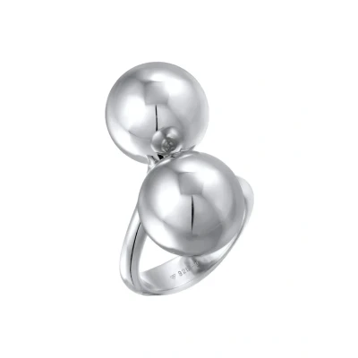 Abbildung von Elli RUND Design Ring, Damen, Größe: 54, Silber