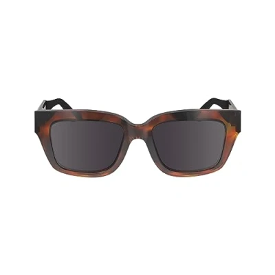 Abbildung von Calvin Klein Women&#039;s Sunglasses CK24533S Havana with Gradient Blue Lens