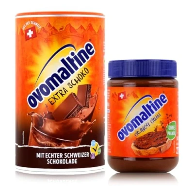 Abbildung von Ovomaltine Pulver Schokolade 450g + Crunchy Creme 380g (Set)
