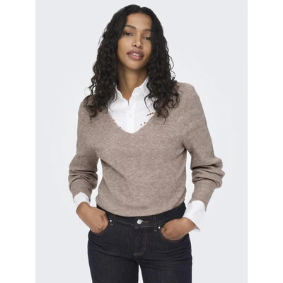 Abbildung von ONLY V Ausschnitt Pullover ONLATIA L/S NECK CUFF KNT