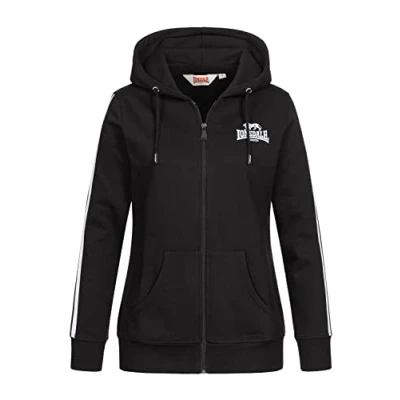 Abbildung von Lonsdale MIT Reissverschluss Windygates Sweatjacke, Damen, Größe: Small, Black white