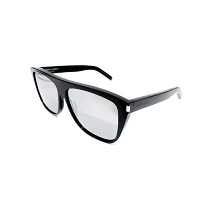 Abbildung von Saint Laurent Unisex Erwachsene SL 1 001 Sonnenbrille, Schwarz (Black/Grey), 59