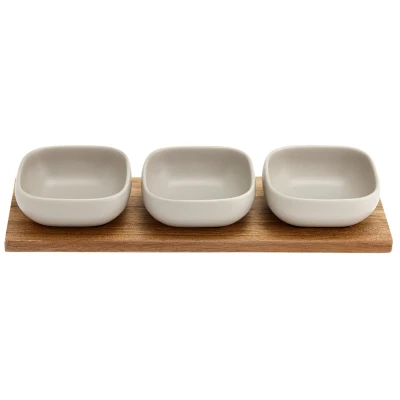 Abbildung von ladelle ESSENTIALS Schalenset steingrau 4tlg.