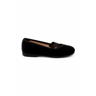 Abbildung von Pisamonas Samt Ballerinas Im Ballettstil Größe 37 Farbe Schwarz