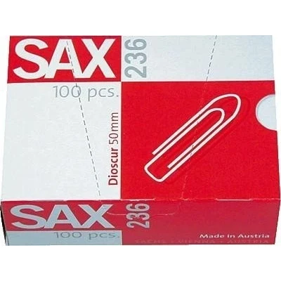 Abbildung von Sax Briefklammern verzinkt 50mm VE=100 Stück