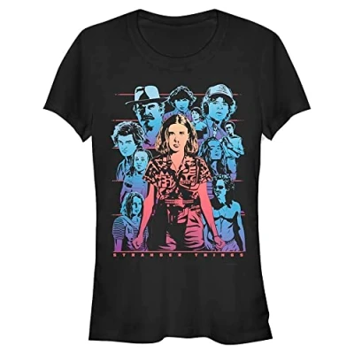 Abbildung von Stranger Things Populous Gaze Women&#039;s Crew neck Black XL