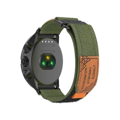 Abbildung von HYSDFFG Nylon Armband für Suunto 7/Spartan Sport/9 Titanium/9 Baro/9 Armband, Sport Klettverschluss Band Kompatibel mit (B)