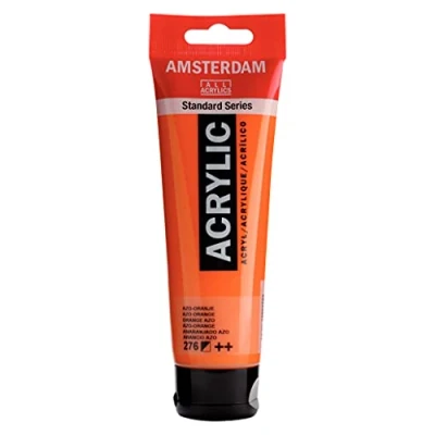 Abbildung von Amsterdam Standard Series Acrylfarbe Tube 120 ml Azo Orange 276 (17092762)