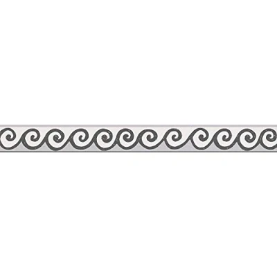 Abbildung von A.S. Création Bordüre &quot;Only Borders&quot;, Retro, Tapete Geometrisch Creme Silber geometrisch, selbstklebend