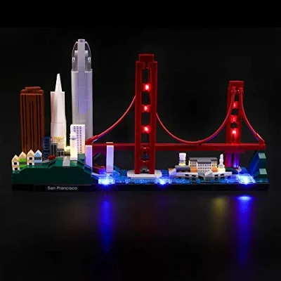 Abbildung von LIGHTAILING Licht Set Für (Architecture San Francisco) Modell LED Kompatibel Mit Lego 21043(Modell Nicht Enthalten)