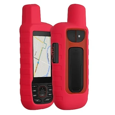 Abbildung von kwmobile Hülle kompatibel mit Garmin GPSMAP 66i Schutzhülle für GPS Handgerät in Rot
