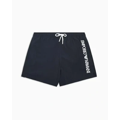 Abbildung von EMPORIO Armani Herren Mid Boxer Badehose, Blu, M