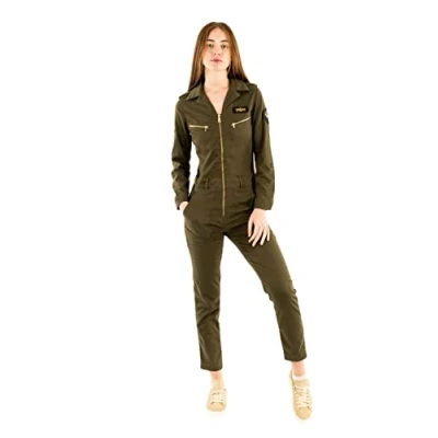 Abbildung von Schott ARMY ÉCORESPONSABLE Jumpsuit, Damen, Größe: 34, Kaki