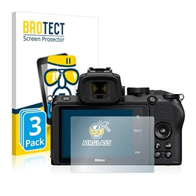 Abbildung von BROTECT Schutzglas für Nikon Z 50 (3 Stück) Schutzfolie Panzer Folie Glas [Extrem Kratzfest 9H, Anti Fingerprint, Ultra Transparent]