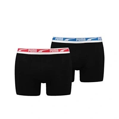 Abbildung von Puma Herren Multi Logo Boxer Unterwäsche, Black Combo, S EU