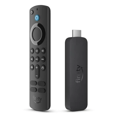Abbildung von Zertifiziert und generalüberholt Amazon Fire TV Stick 4K, mit Unterstützung für Wi Fi 6 sowie Streaming in Dolby Atmos HDR.