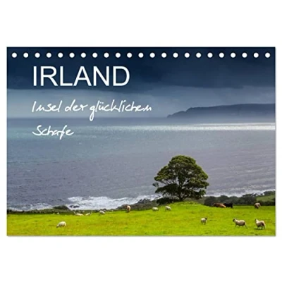 Abbildung von IRLAND Insel der glücklichen Schafe (Tischkalender 2025 DIN A5 quer), CALVENDO Monatskalender