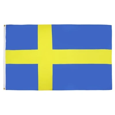 Abbildung von AZ FLAG Flagge Schweden 250x150 cm Schwedische Große Fahne 100% Polyester mit Messing Ösen 300g