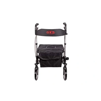 Abbildung von Antar AT51006 Aluminium Faltbar Rollator, silber, 8000 g