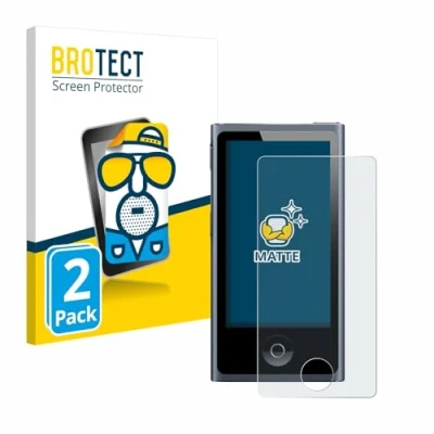 Abbildung von BROTECT Entspiegelungs Schutzfolie für Apple iPod nano 2012 (7. Gen.) (2 Stück) Matte Displayschutz Folie, Anti Reflex, Fingerprint