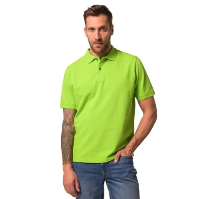 Abbildung von JP1880 Knopfleiste Kragen Poloshirt, Herren, Größe: 7XL, Pale green